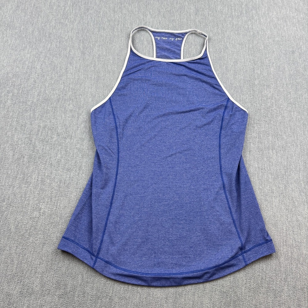 Lululemon Tank Top Women 6 Blue Time to Sweater Active Run Racerback Yoga Train